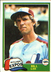 1981 Topps Baseball Cards      633     Bill Lee
